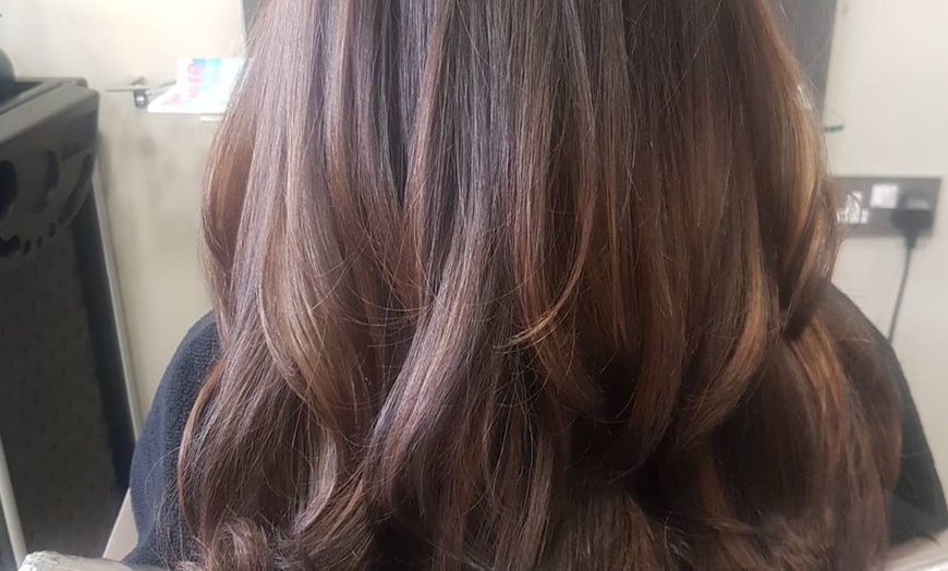 Image 7: Wash, Cut Blowdry with Root Tint, Highlights, Full Colour or Balayage