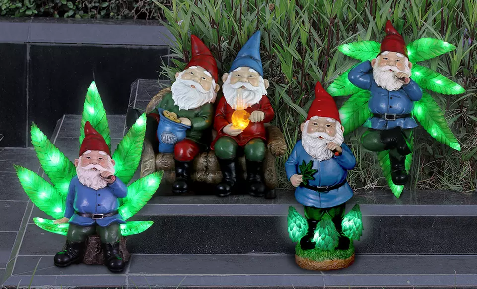 Pot-Smoking Garden Gnomes - Primary Image