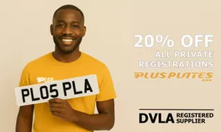 Save 20% on Any Personalized Number Plate!