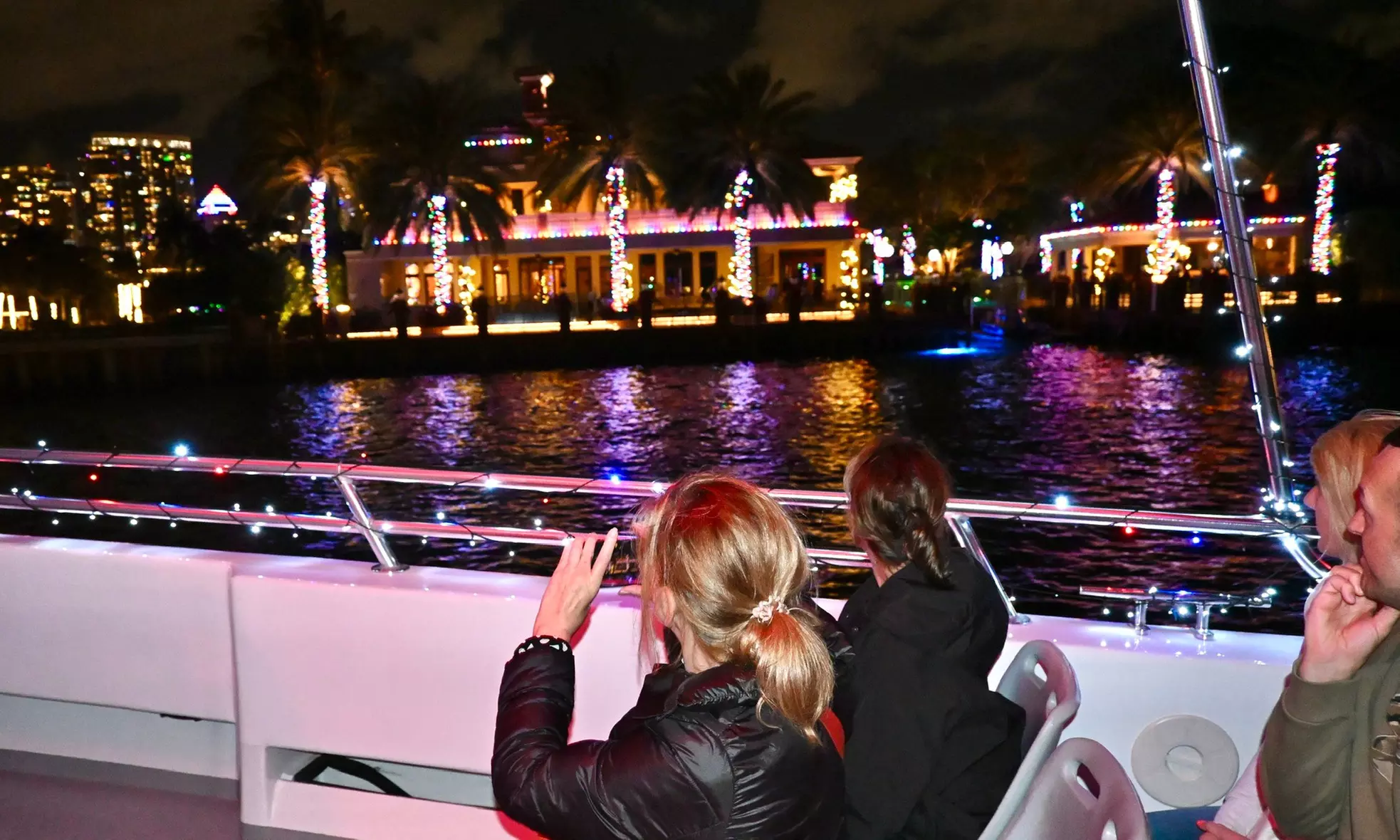Christmas Holiday Mansion Lights Cruise in FLL with Sea Rocket Adventures for up to 6 people - Up to 45% Off