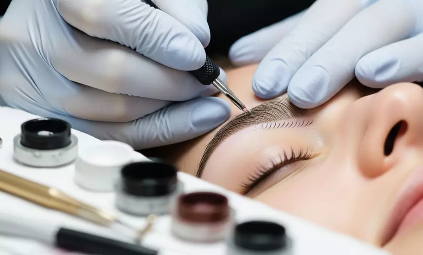 Image 1: Microblading Session at Elizabeth Beauty and Laser – Professional Brow Enhancement