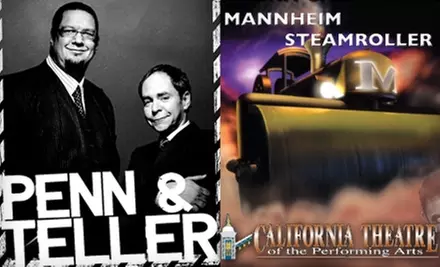$30 Ticket to Penn & Teller or Mannheim Steamroller at California Theatre in San Bernardino - Primary Image