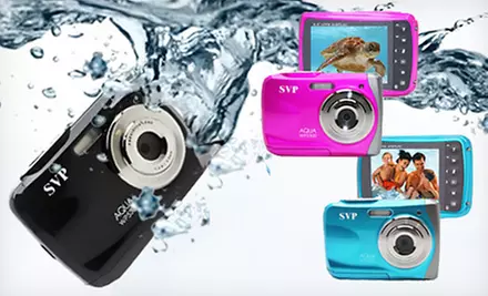$35 for an SVP WP5300 Waterproof Digital Camera in Black, Blue, or Pink ($69.99 Value) - Primary Image