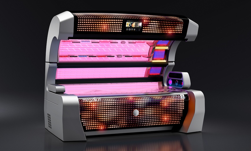 Image 1: One, Two, or Four Sessions of Full-Body Solarium Tan for Natural Glow