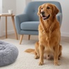 Image 1: 60cm Soft Washable Plush Pet Bed