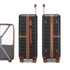 Image 7: KONO Stylish Stripe Design Suitcase with Spinner Wheels