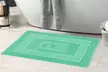 Alfombrilla de baño de tejido jacquard en mezcla de algodón, altamente absorbente y con diseño elegante - Second Medium