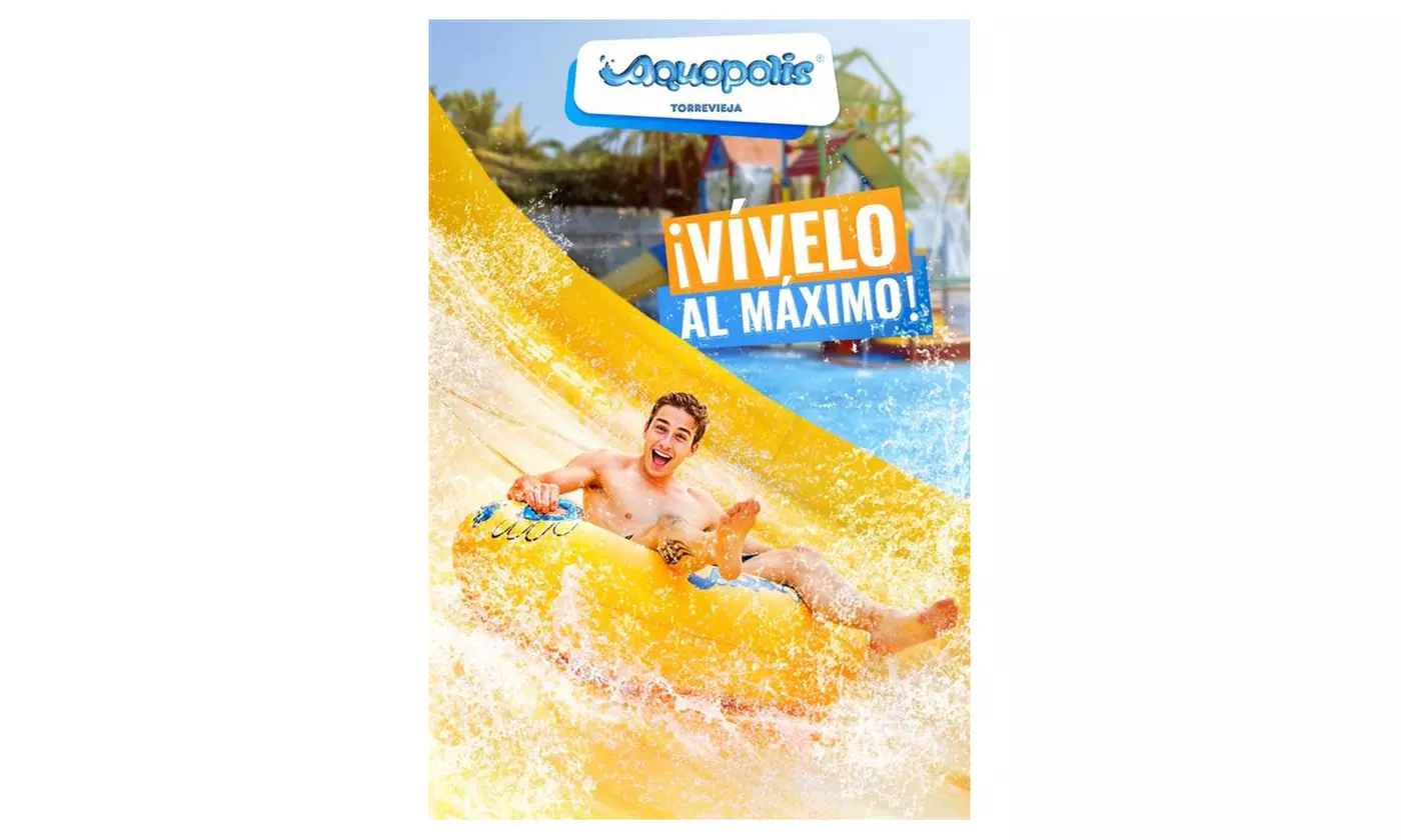 ¡Diversión a remojo! Entrada a Aquópolis Cullera para júnior o adulto