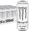 Image 1: Monster Energy Ultra White - 24 Pack of 500ml Cans, Zero Sugar