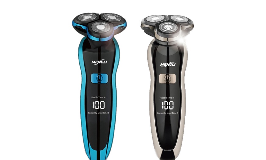 Image 2: Máquina de afeitar eléctrica e inalámbrica con cabezales 3D