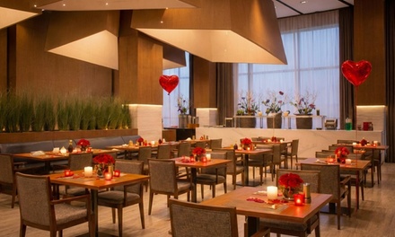 For 1: Romantic Valentines Day Dinner Buffet with couple activities - Cosmic Kitchen @ 4* Courtyard by Marriott, Al Barsha