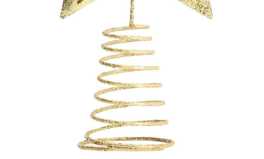 Image 21: Gold and Silver Star Christmas Tree Toppers
