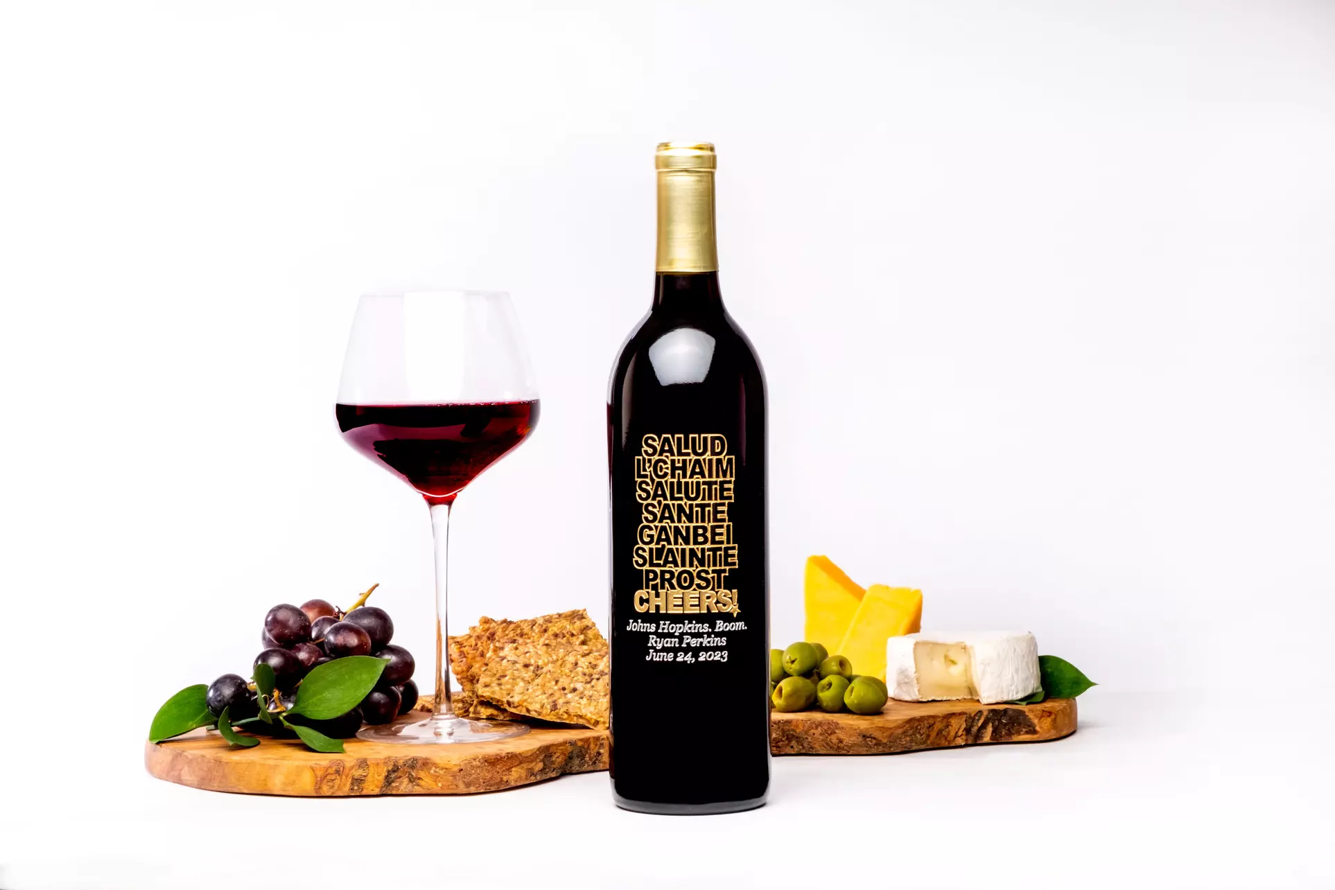 Personalized Birthday Gift - Custom Etched Wine Bottle