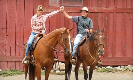 $175 for a One-Hour Horseback Ride and a One-Hour Picnic for Two at Cloverleaf Ranch ($350 Value) - Primary Image