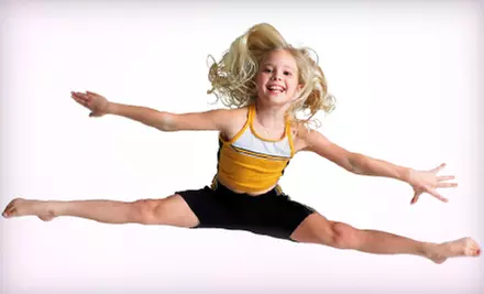 Two Admissions to OMG! It’s Friday or One Month of Tumbling Classes at FlipC Gymnastics & Cheerleading in New Albany - Primary Image