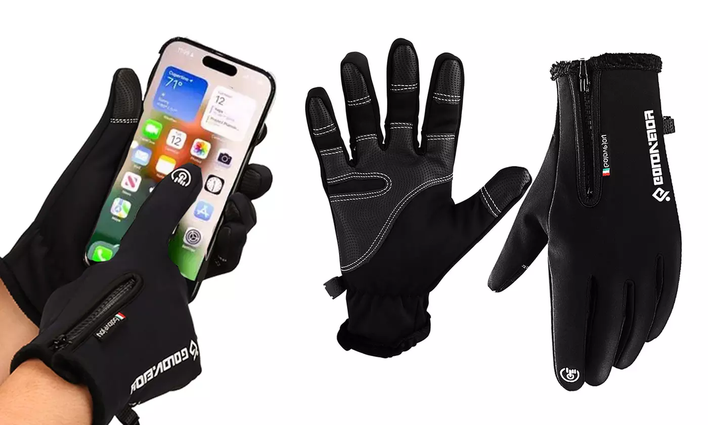 Waterproof Winter Ski Gloves Touch Screen Warm Mittens Snow Snowboarding