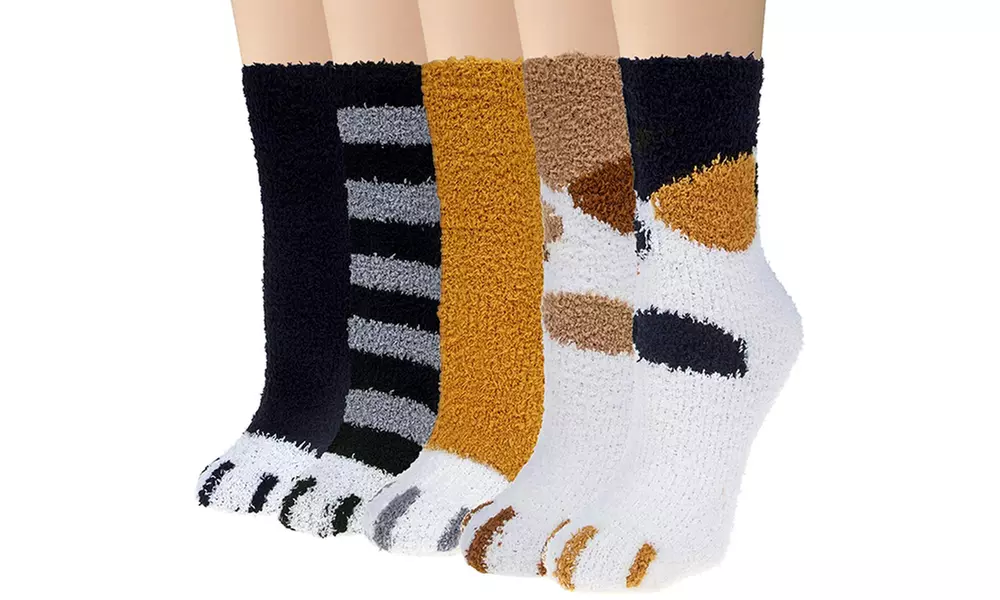 Paire de chaussettes griffes de chat