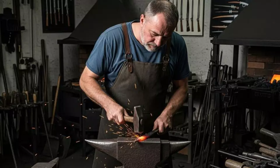 Curso para crear un cuchillo en forja con snacks y refresco para 1 o 2