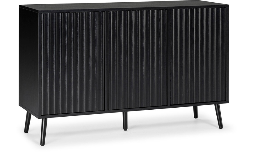 Image 8: Buffet Lluvia à 3 portes effet scié et design minimaliste