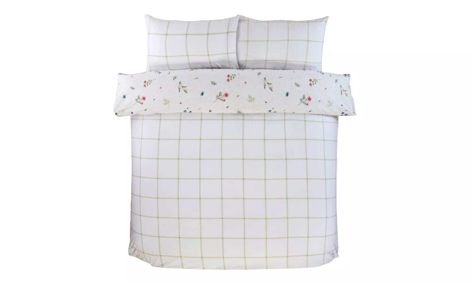 Brushed Cotton Meadow Floral Bedding - Duvet Set or Bed Sheet Set