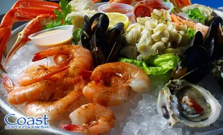 $20 for $40 Worth of Seafood and Drinks at Coast Seafood & Raw Bar - Primary Image