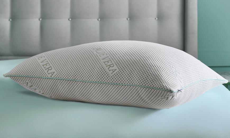 Image 1: Silentnight Aloe Vera Anti Allergy Pillow 