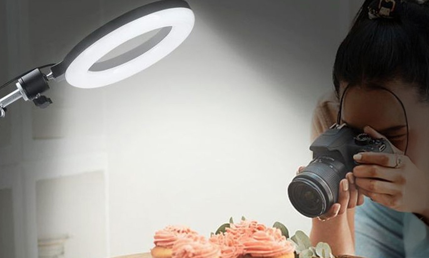 Image 5: Supporto per telefono sopraelevato con luce ad anello