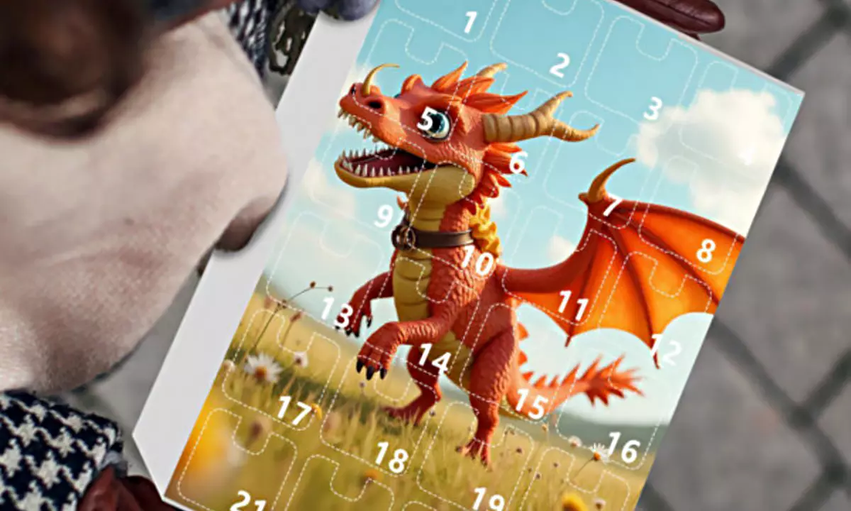 Dragon Baby Pendant Christmas Advent Calendar Blind Box - Primary Image