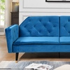 Image 5: Malmo Plush Velvet Sofa Bed