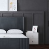 Image 19: Elara Winged Panel Bed in Various Sizes and Colours