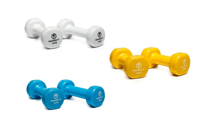 Image 1: Marcy 12kg Dumbbell Set