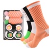 Image 2: 3, 4 or 5 Pairs of Salmon Sushi Funny Socks