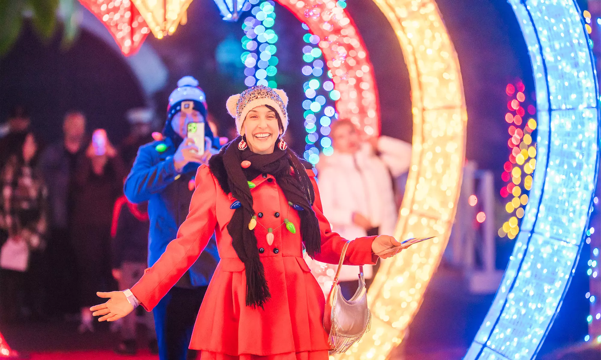 Holiday Lights and Wine Walk Adventure for Two at Coastal Christmas