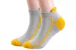 4 Pairs Mens Athletic Low Cut Ankle Tab Socks Mesh Cushioned Breathable Running - Second Medium