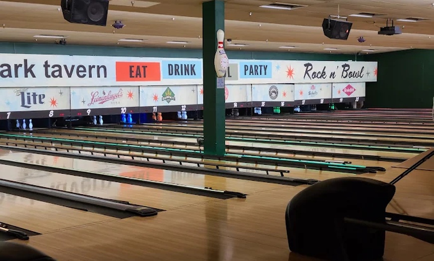 Image 2: One Hour Bowling Package & $50 Dining Credit for up to 6 People!