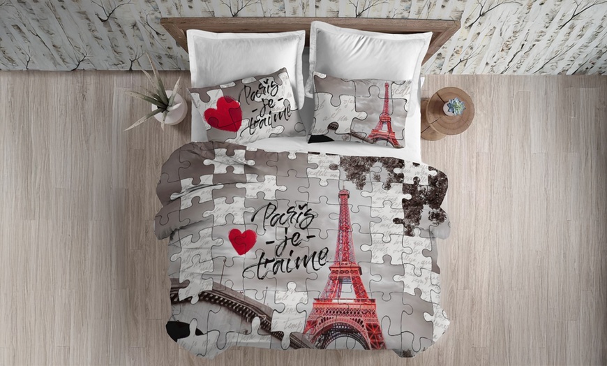 Image 5: Copripiumino matrimoniale in 100% cotone Made in Italy