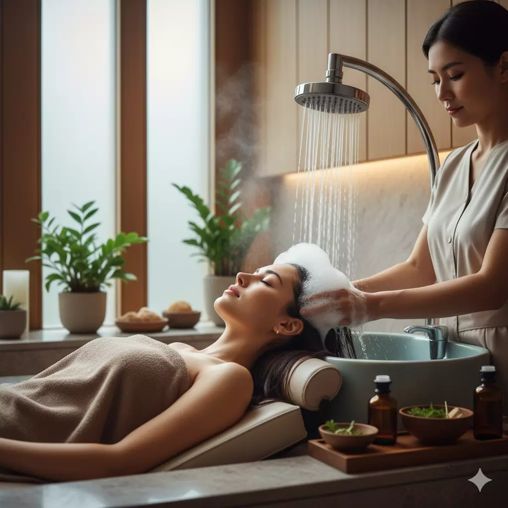30- or 60-Min Luxury Head Spa Treatments,  Facial + Glass of Wine at Love Your Skin Beauty and Wellness - Primary Image