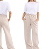 Image 11: Plain and Seam Front Wide Leg Trousers