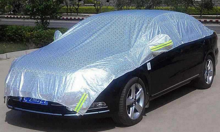 Image 9: All Weather Half Car Cover 