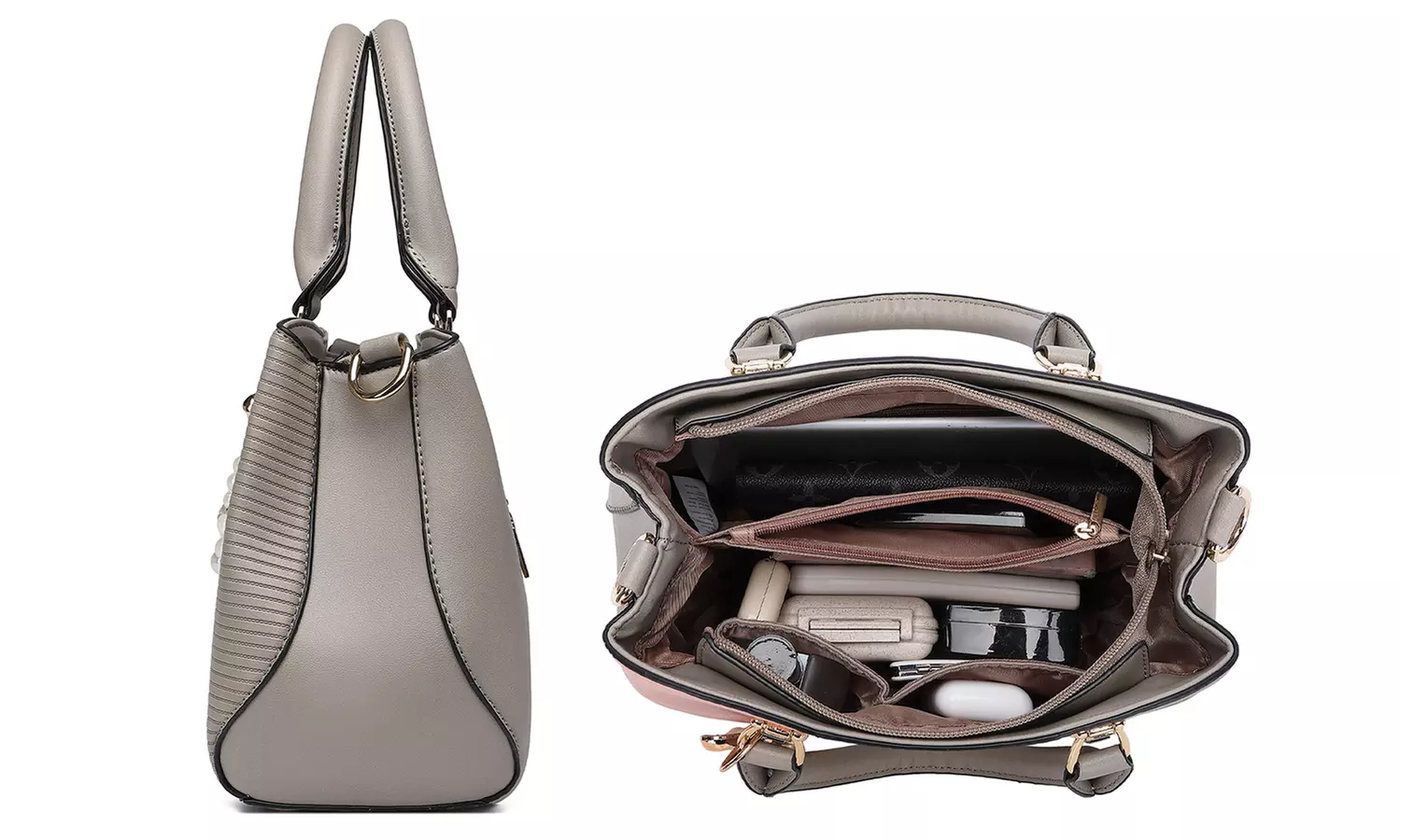 Borsa in pelle con tracolla o manico superiore