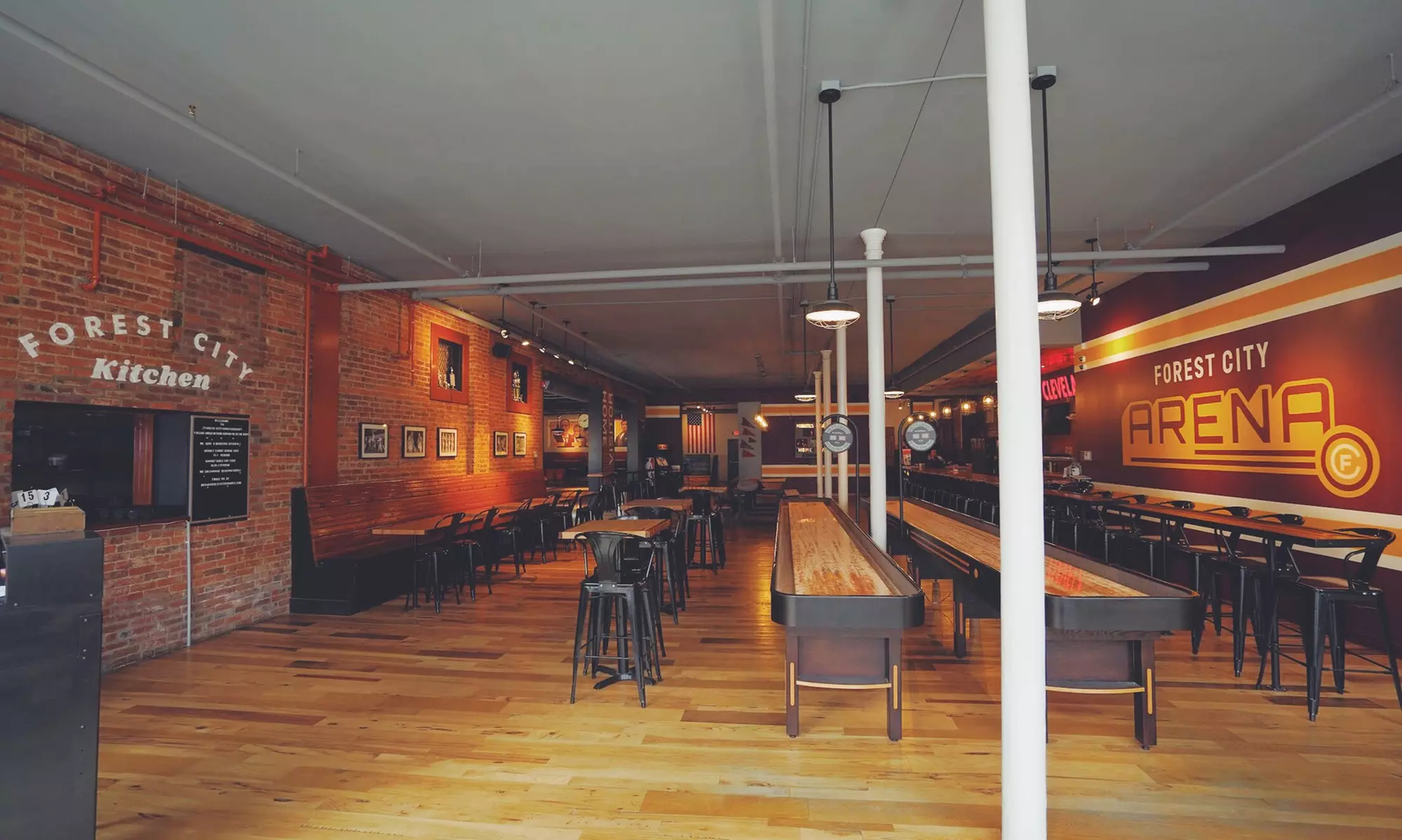 Shuffleboard & Waffle Fries for 2, 4, or 6 at Forest City Shuffleboard
