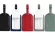 Faux Leather Luggage Travel Bag Tags  (1- or - 4 Pack) - Second Medium