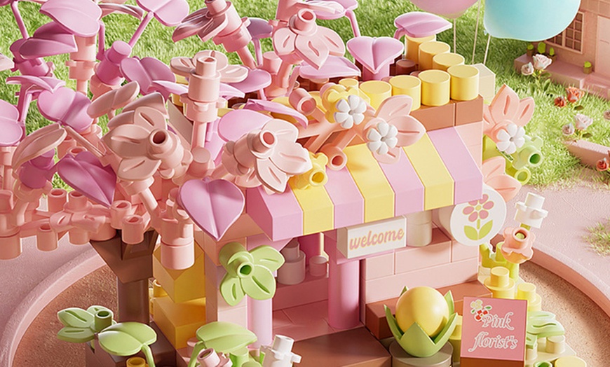 Image 2: 6er-Set Miniatur-Baustein-Läden