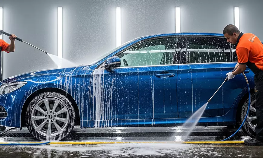Image 3: Upgrade Your Ride: Express, Super Wash or Detailing with Hand Polish