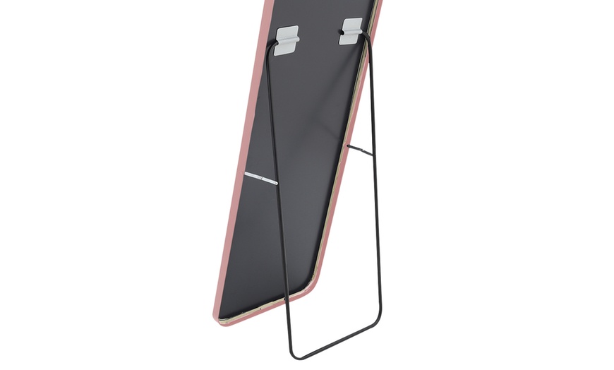 Image 6: 150cm Arched Full Length Floor Mirror with Metal Frame in 3 Colours