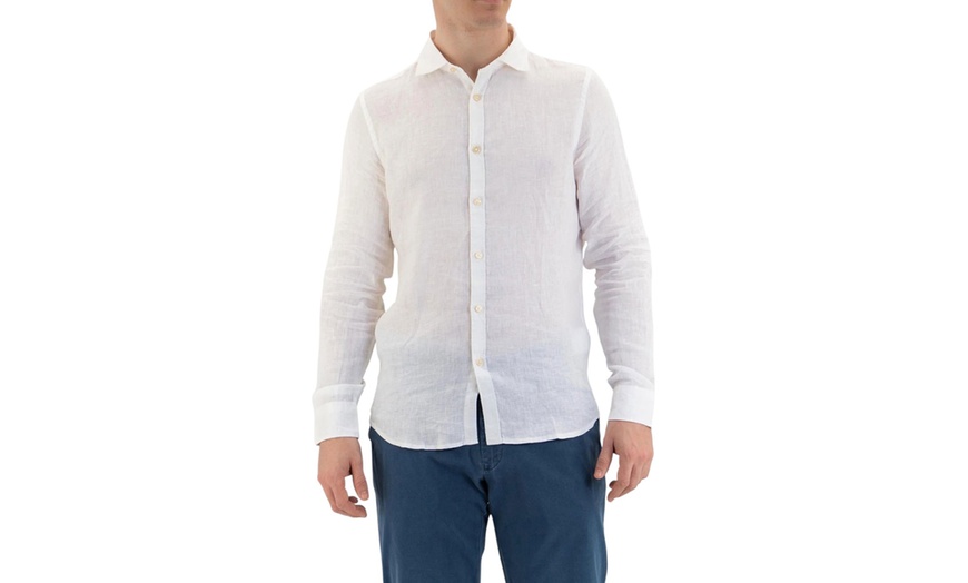 Image 7: Camicia uomo di lino Markup