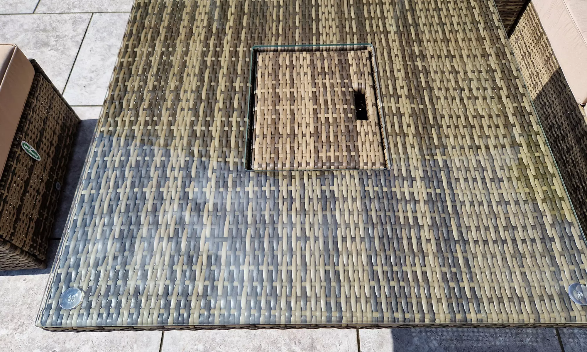 Atlanta Corner Sofa Dining Set with Rising Table and Ice Bucket