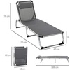 Image 8: Outsunny Foldable Sun Lounger selection