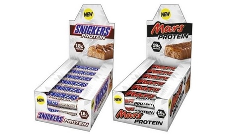Fino a 36 snack proteici Mars e Snickers, disponibili in 5 set