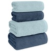 Image 2: Set de 4 serviettes de bain